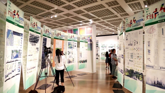 同濟承辦的大學生環(huán)境設計作品展亮相規(guī)劃展示館